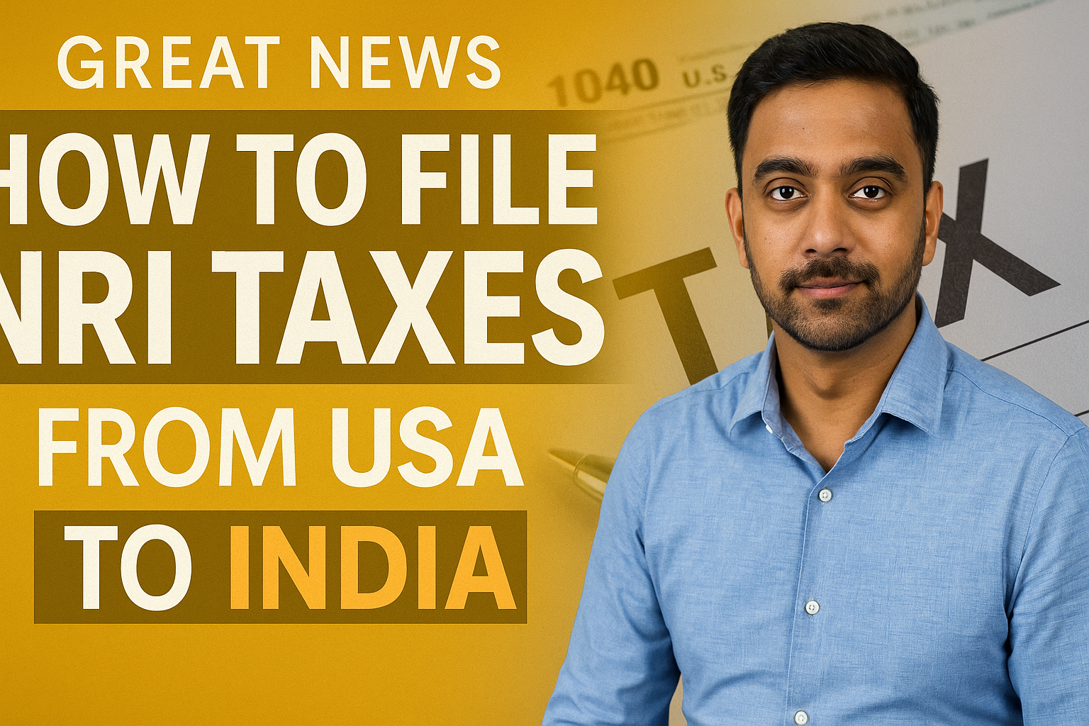 How to File NRI Taxes from USA to India 2025: NRI के लिए स्टेप-बाय-स्टेप गाइड