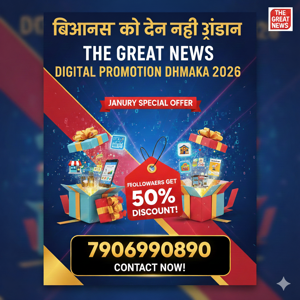 THE GREAT NEWS डिजिटल प्रमोशन धमाका 2026