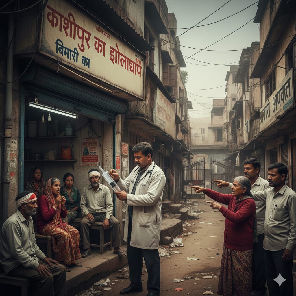 काशीपुर में ‘यमदूत’ बने झोलाछाप डॉक्टर: मासूम जिंदगियों से खिलवाड़, आखिर स्वास्थ्य विभाग के जिम्मेदार अधिकारी क्यों ओढ़े हुए हैं चुप्पी की चादर?