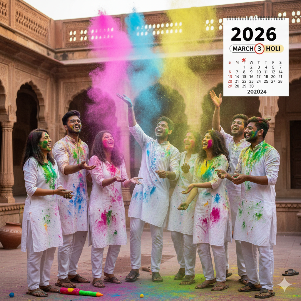 2026 में होली कब है? जानिए सही तारीख, होलिका दहन मुहूर्त और महत्व