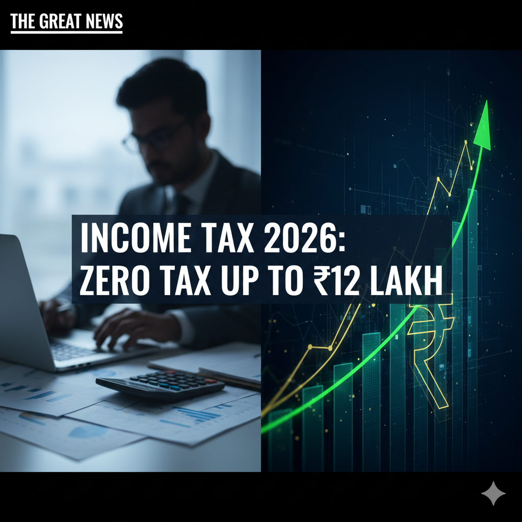 Income Tax Update 2026: 12 लाख तक की आय पर कोई टैक्स नहीं! जानें बजट 2026 के नए स्लैब और नियम