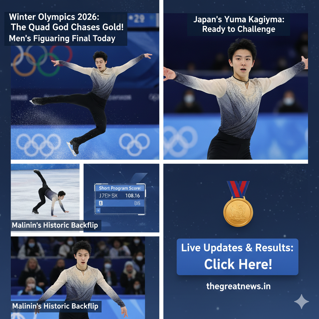Winter Olympics 2026: ‘क्वाड गॉड’ इलिया मालिनिन रचेंगे इतिहास? मेंस फिगर स्केटिंग के फाइनल में गोल्ड की रेस तेज़