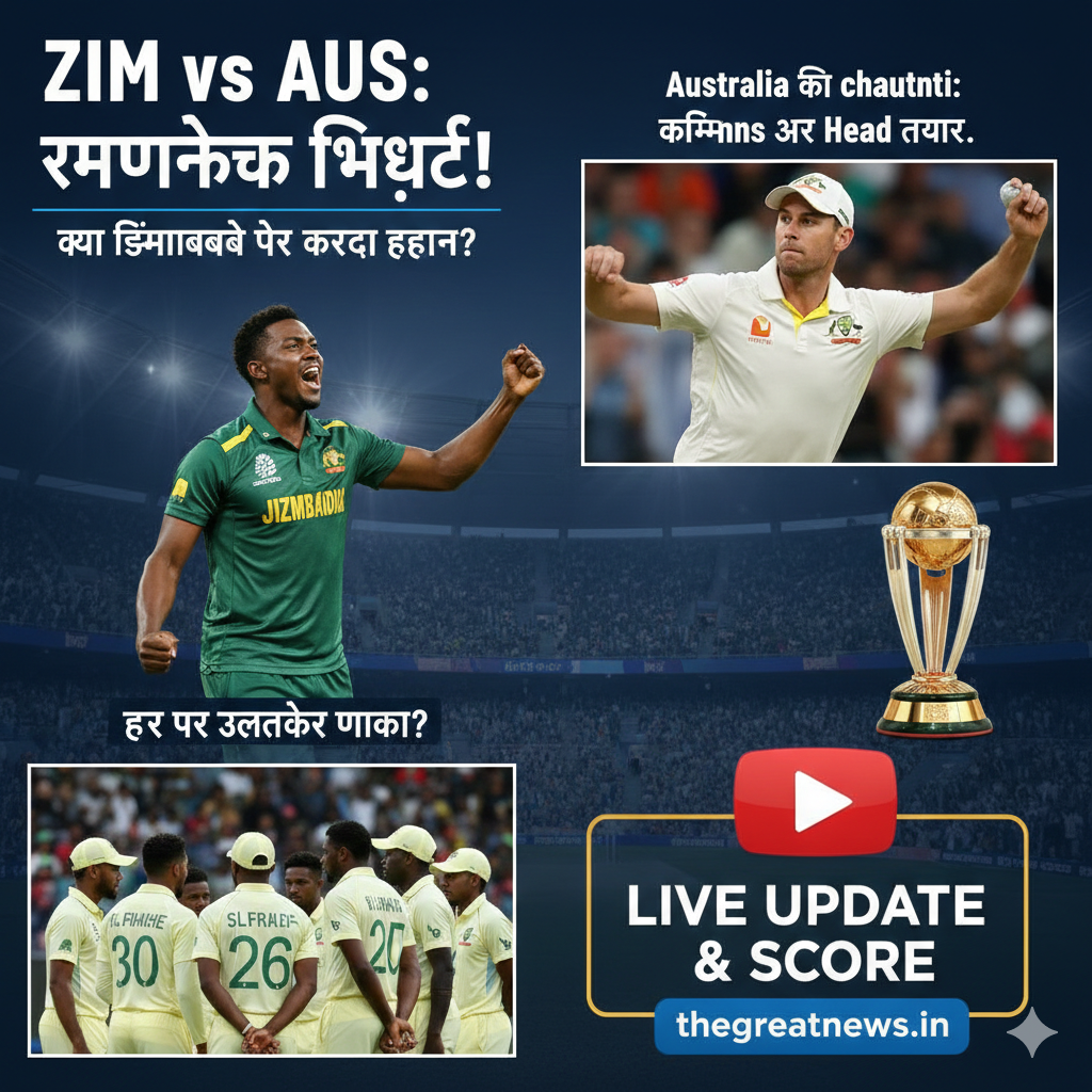 ZIM vs AUS: क्या ज़िम्बाब्वे फिर करेगा ऑस्ट्रेलिया को हैरान? जानें मैच का पूरा रोमांच और लाइव अपडेट्स