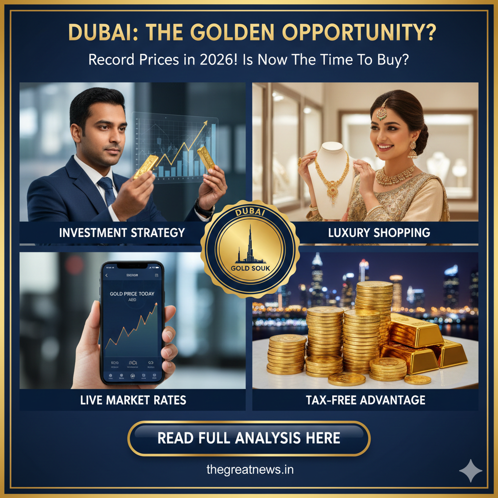 दुबई में सोना खरीदने का क्या यही है सही समय? 2026 में गोल्ड की कीमतों ने तोड़े सारे रिकॉर्ड, जानें लेटेस्ट रेट्स