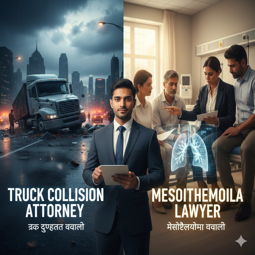 अमेरिका में सड़क हादसे और कानूनी अधिकार: क्यों जरूरी है एक ‘Truck Collision Attorney’?
