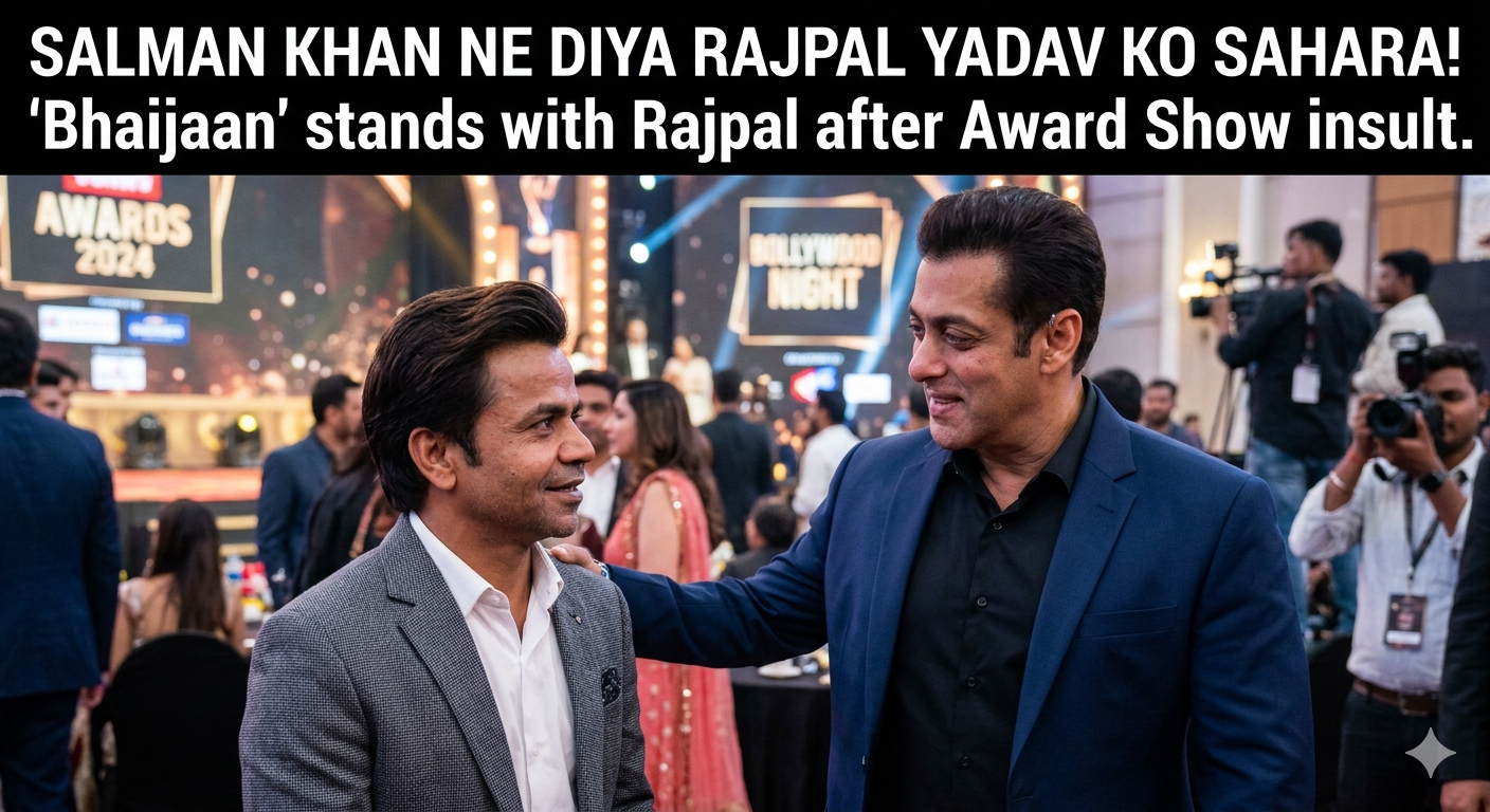 सलमान खान ने राजपाल यादव के अपमान पर तोड़ी चुप्पी: अवॉर्ड शो के होस्ट को दिया करारा जवाब, कहा- ‘आपका काम बोलता है!’