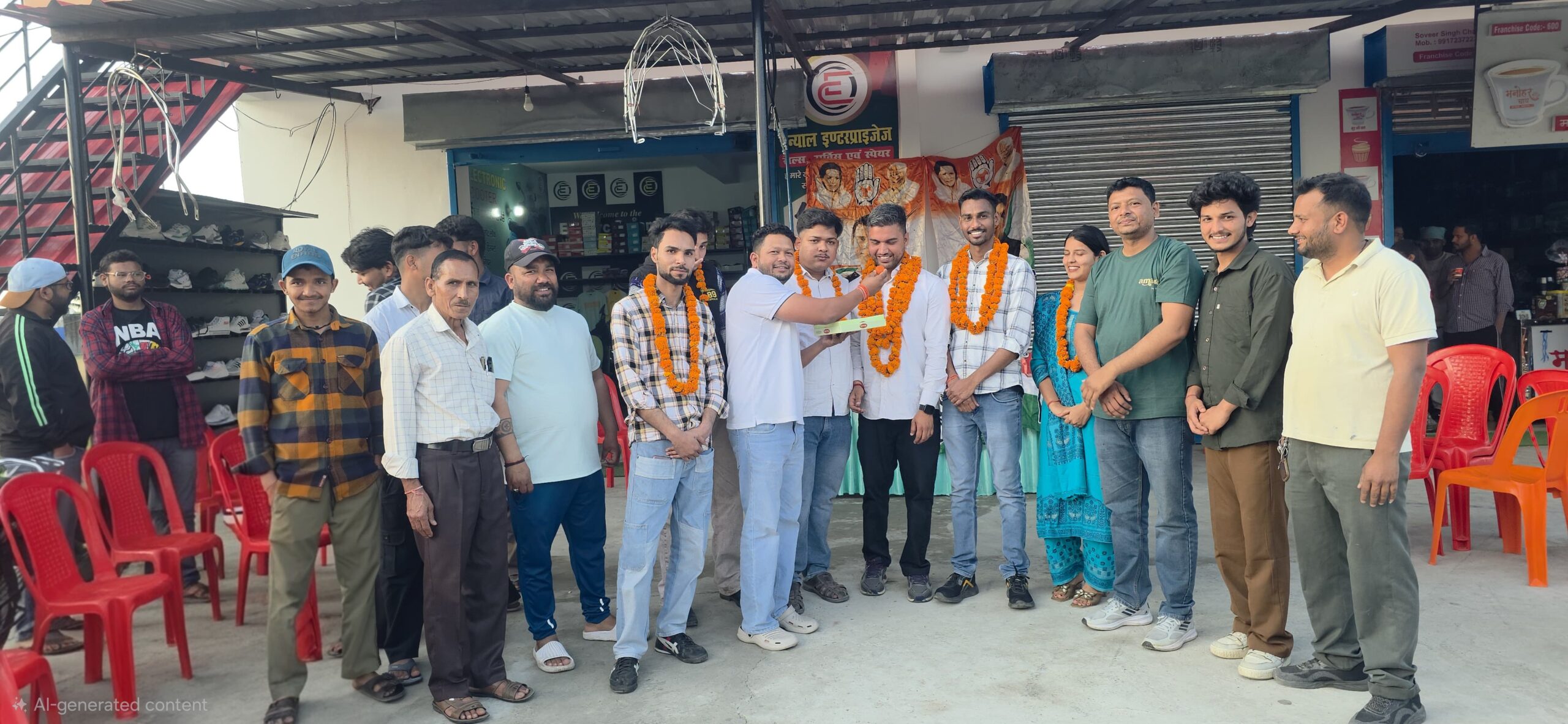 उत्तराखंड यूथ कांग्रेस के नवनियुक्त पदाधिकारियों का मालधन मे भव्य स्वागत।