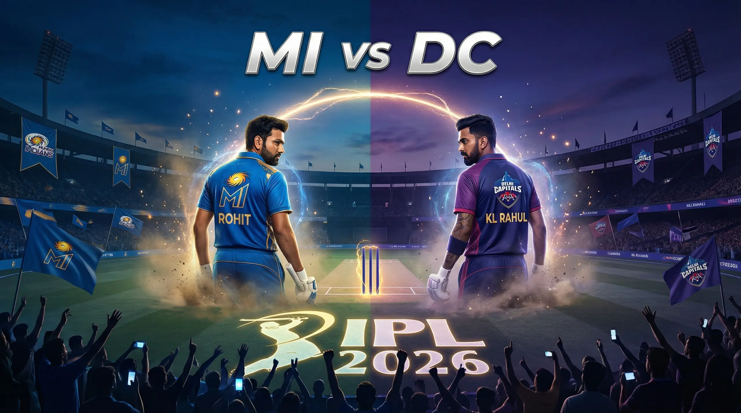 MI vs DC IPL 2026: दिल्ली में महामुकाबले से पहले बढ़ा रोमांच, फैंस को सुपरहिट मैच का इंतजार