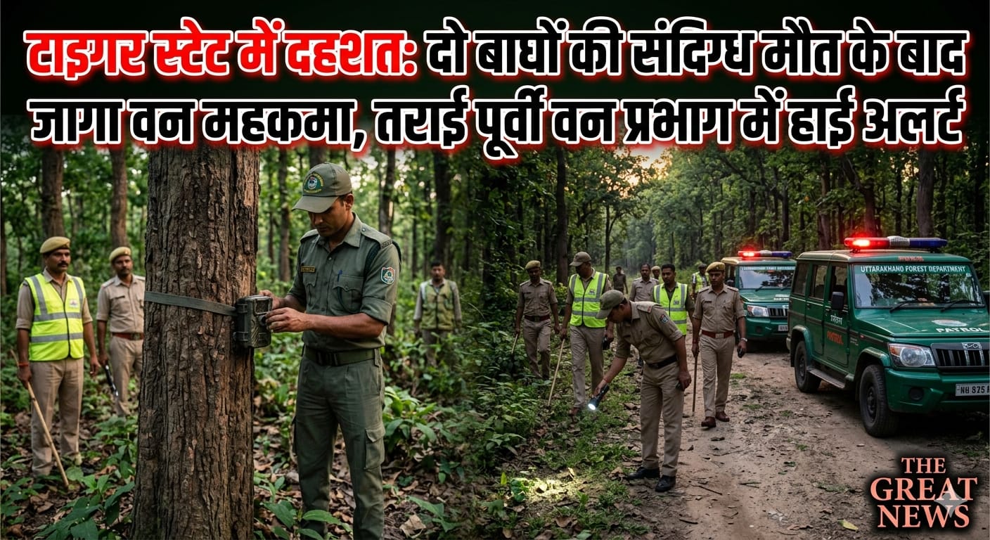 टाइगर स्टेट में 'दहशत': दो बाघों की संदिग्ध मौत के बाद जागा वन महकमा, तराई पूर्वी वन प्रभाग में हाई अलर्ट; लेकिन सवाल है कि हमेशा पानी सिर से ऊपर गुजरने के बाद ही क्यों खुलती है प्रशासन की नींद?