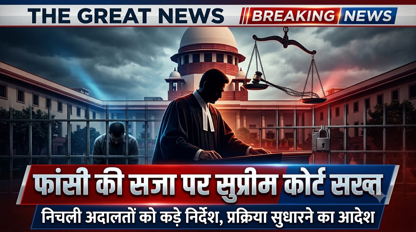 फांसी की सजा पर सुप्रीम कोर्ट सख्त, निचली अदालतों को दिए बड़े निर्देश