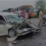 बाराबंकी में दर्दनाक सड़क हादसा: कैंची धाम जा रही इनोवा ट्रक से टकराई, 4 युवकों की मौत, 3 की हालत गंभीर