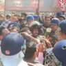 अवैध चैंबरों पर चला बुलडोजर, वकीलों का हंगामा और पुलिस से तीखी बहस