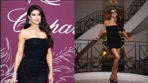 Cannes में Jacqueline Fernandez का ग्लैमरस अवतार! स्ट्रैपलेस ब्लैक मिनी ड्रेस में इंटरनेट पर छाईं एक्ट्रेस