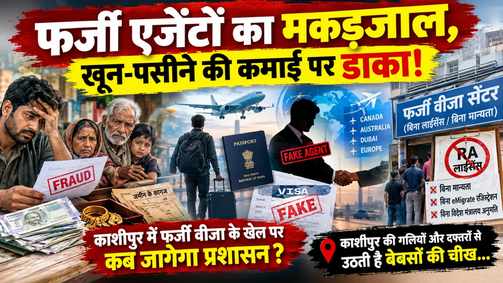 विदेश भेजने के नाम पर ठगी का शिकार हो रहे मासूम, मानकों की अनदेखी पर प्रशासन क्यों मौन?
