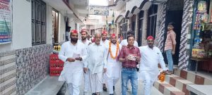 सपा प्रत्याशी ने किया जनसंपर्क,